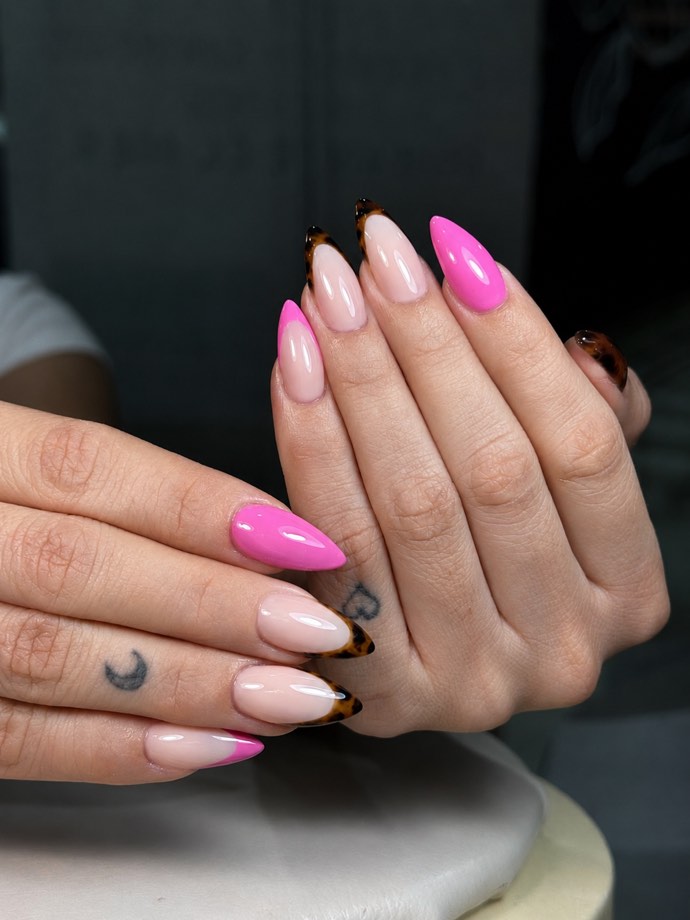 Diseño de uñas Bulé — Rosa degradé